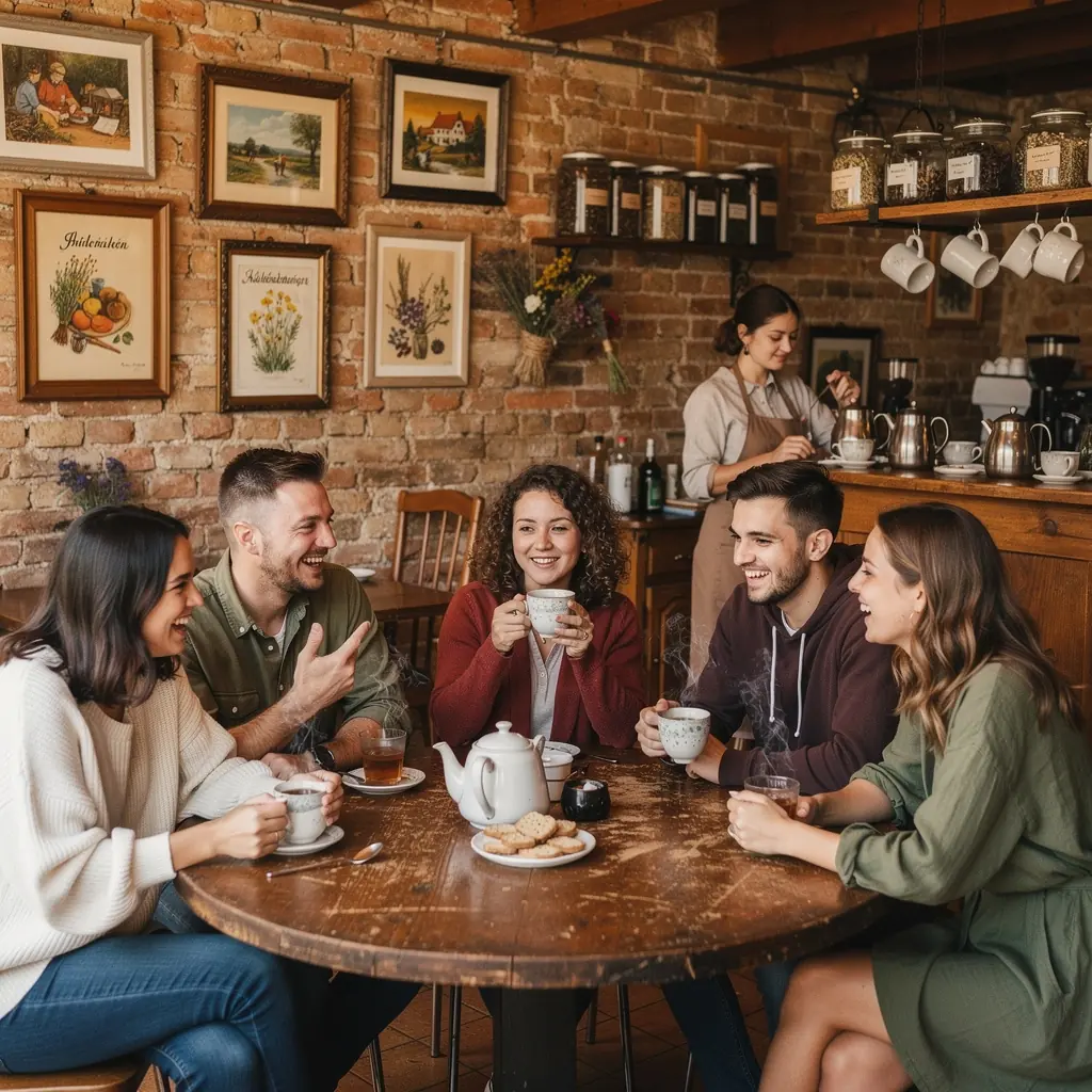 Egy csendes este, ahol a valeriana tea a relaxáció szimbóluma.